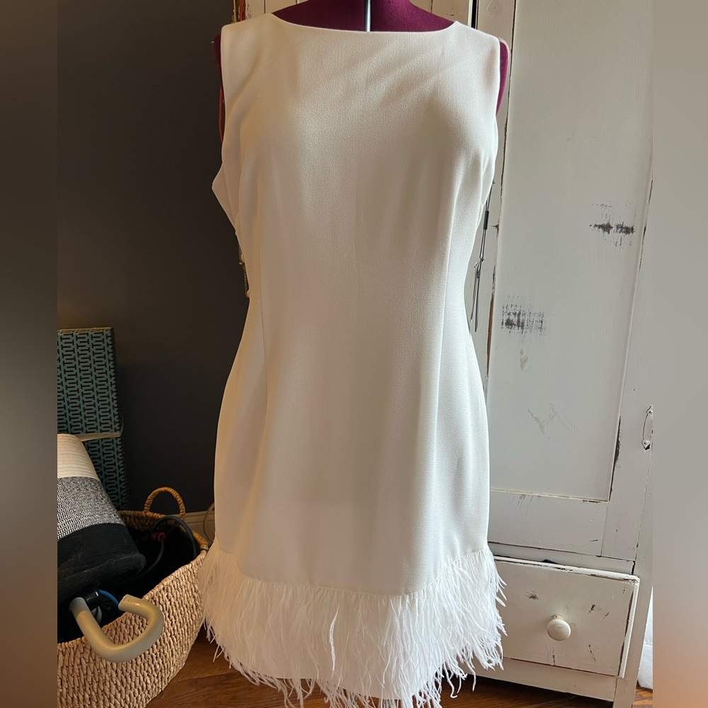 White Karl Lagerfeld Sheath Dress